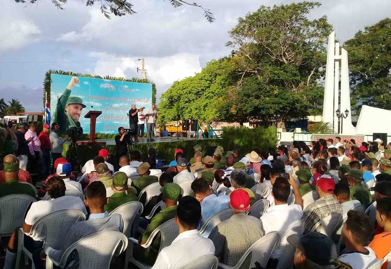 Acto por el aniversario 58 de la Victoria de Girón