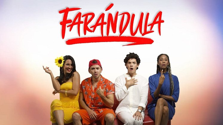 Parte del elenco de Farándula