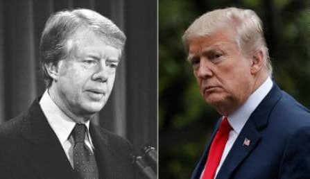 Jimmy Carter y Donald Trump