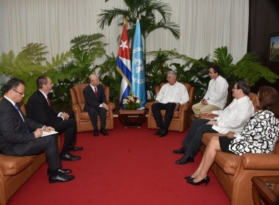 Recibió Díaz-Canel al Director General del Organismo Internacional de la Energía Atómica