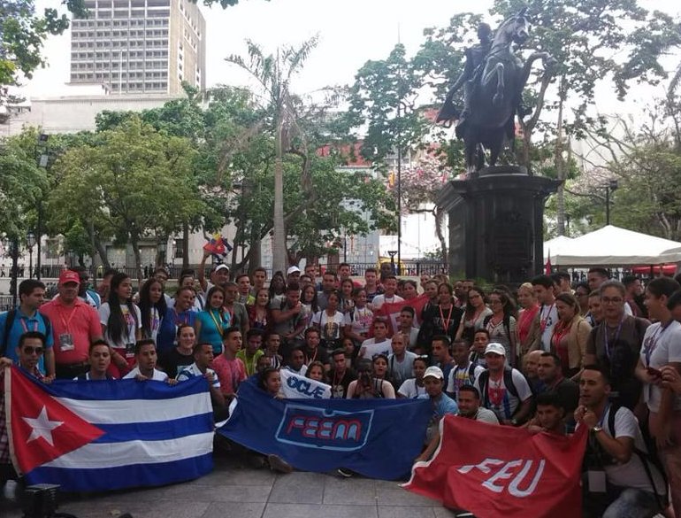 Delegación cubana en Congreso Latinoamericano y Caribeño de Estudiantes
