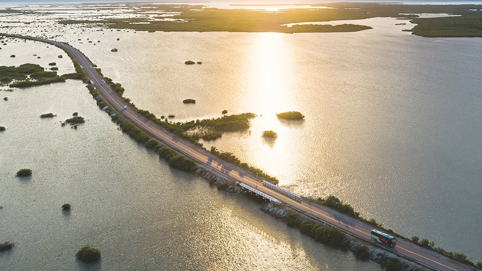 El Pedraplén en Cayo Snata María es uno de los sitios naturales cubanos mejor conservados