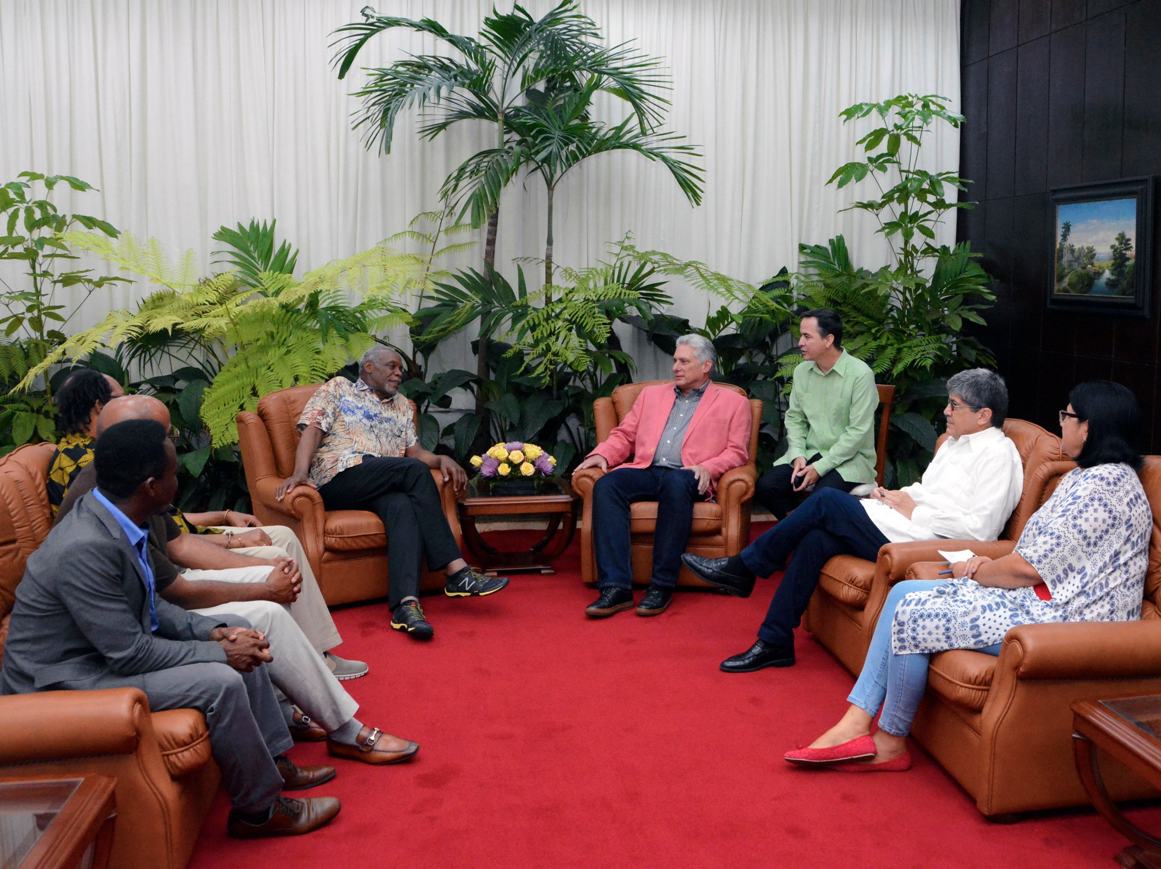 Presidente Díaz-Canel recibió a Danny Glover