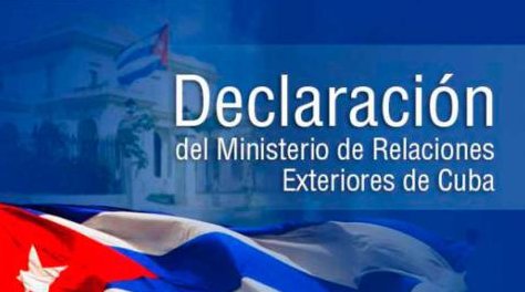 Declaración del Ministerio de Relaciones Exteriores