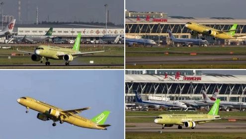 Primeros vuelos de los prototipos del avión chino COMAC C919