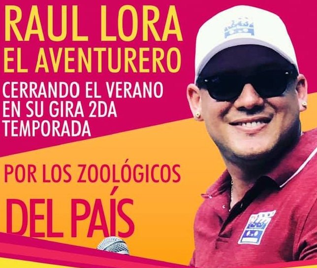 El actor cantante y presentador Raúl Lora Villar « El Aventurero»