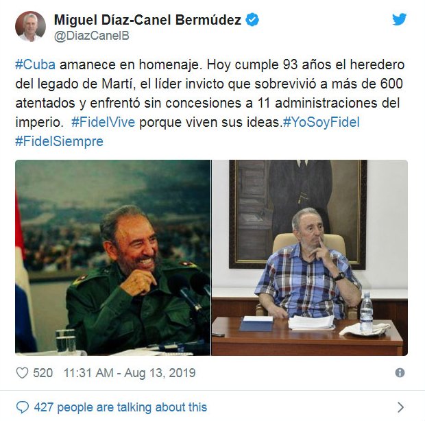 Tuit de Díaz-Canel
