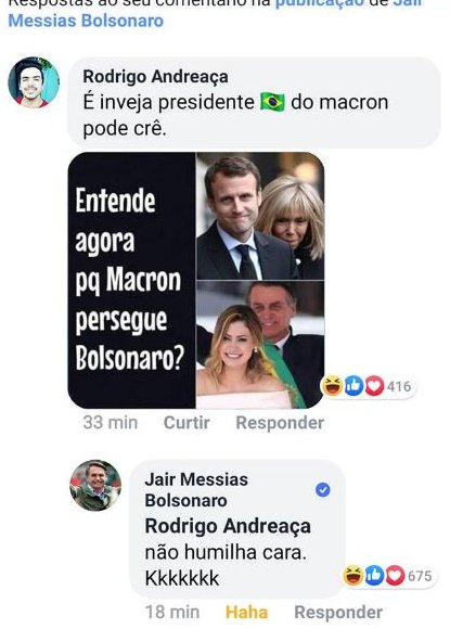 Mensaje en burla criticado por Emmanuel Macron