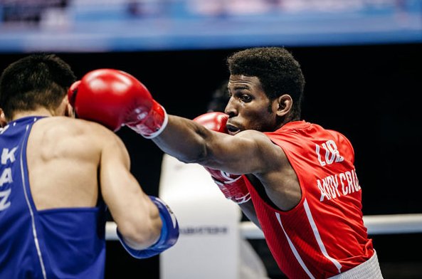 El ligero welte Andy Cruz en el Campeonato Mundial de Boxeo