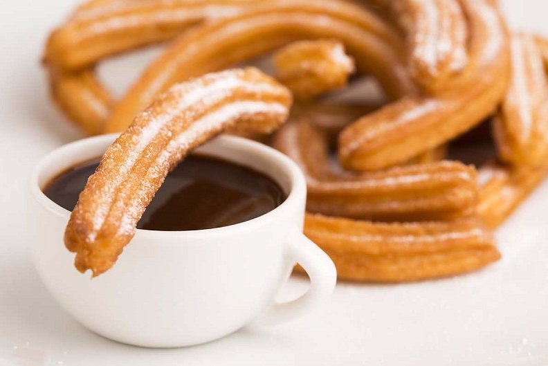 Churros deliciosos y crujientes