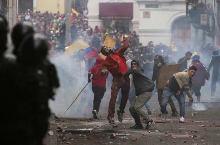 Protestas en Ecuador