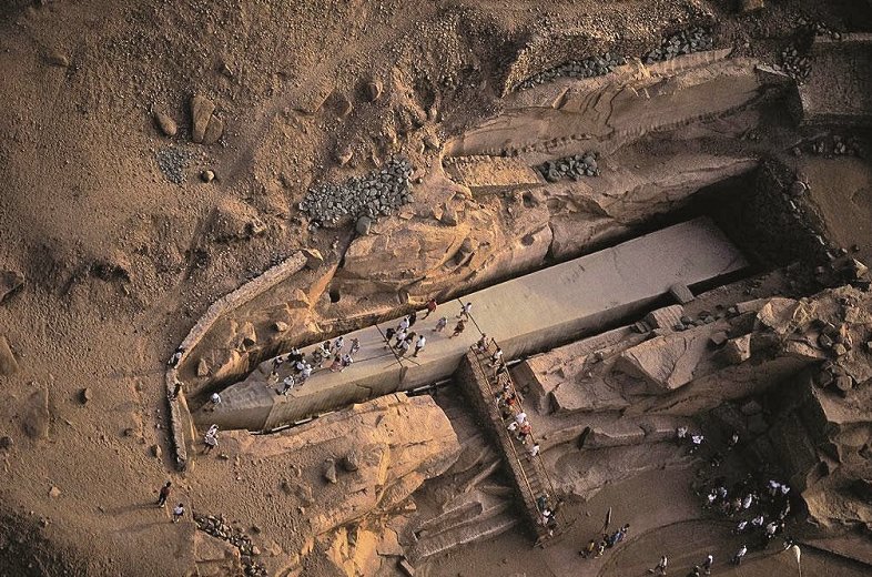 Obelisco inacabado de Asuán, en Egipto