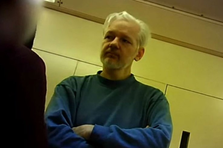 Assange en la prisión de máxima seguridad de Belmarsh