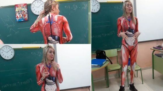 Una maestra española se hace viral