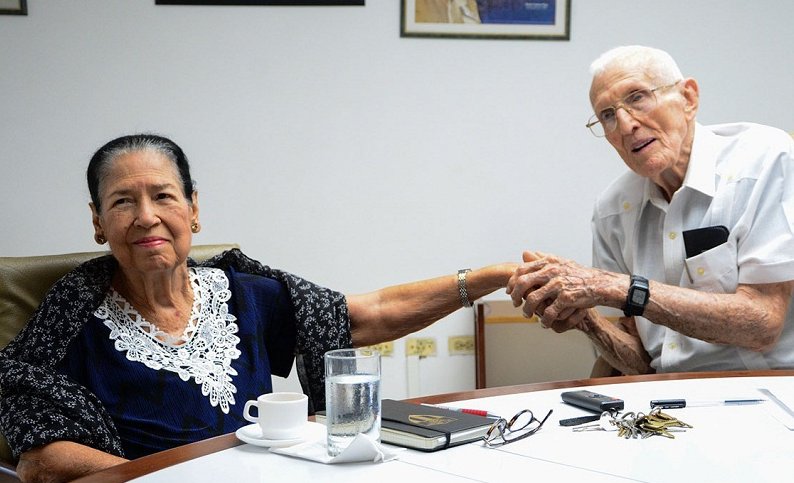 Asela de los Santos Tamayo junto a su esposo José Ramón Fernández Álvarez