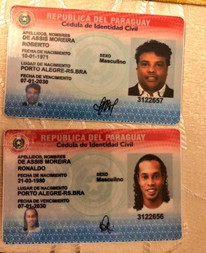 Retienen a Ronaldinho por usar presunto pasaporte falso