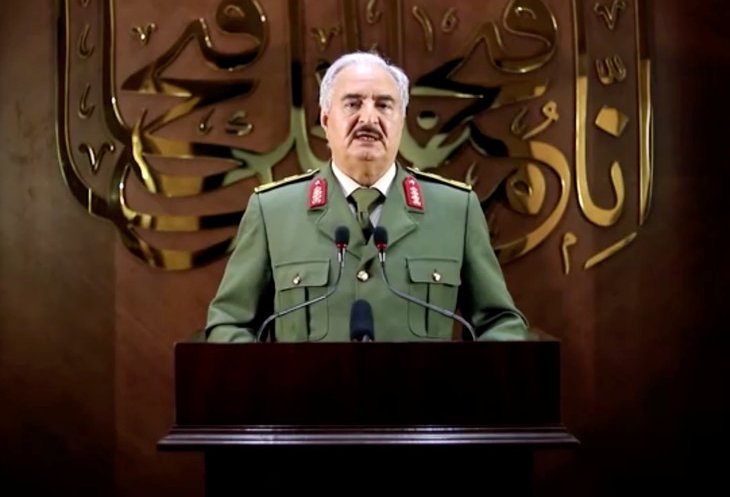 Jefe del Ejército Nacional Libio, Jalifa Haftar