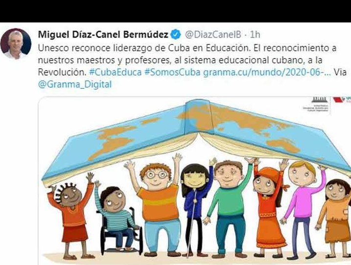 Agradece presidente de Cuba reconocimiento de la Unesco