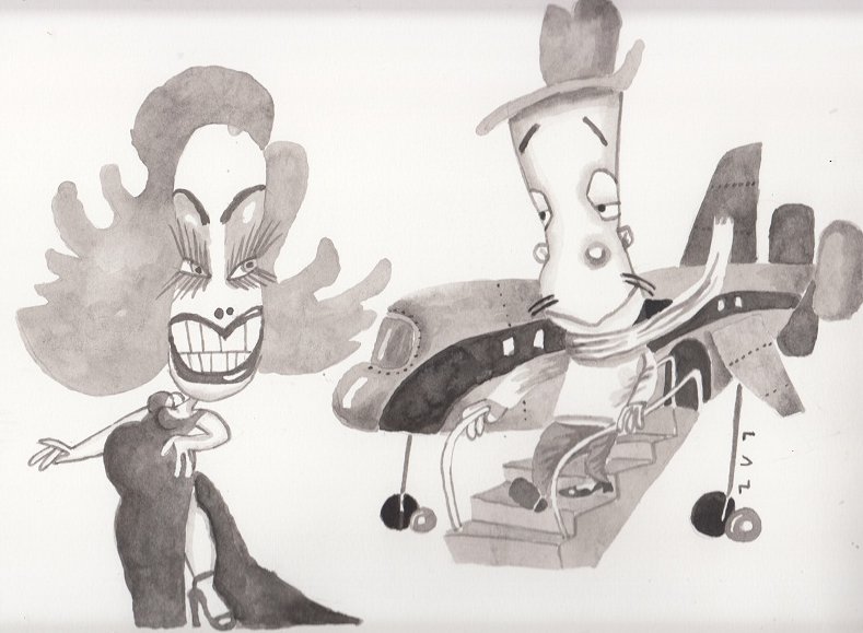 La gran vedette cubana Rosa Fornés y Cantinflas