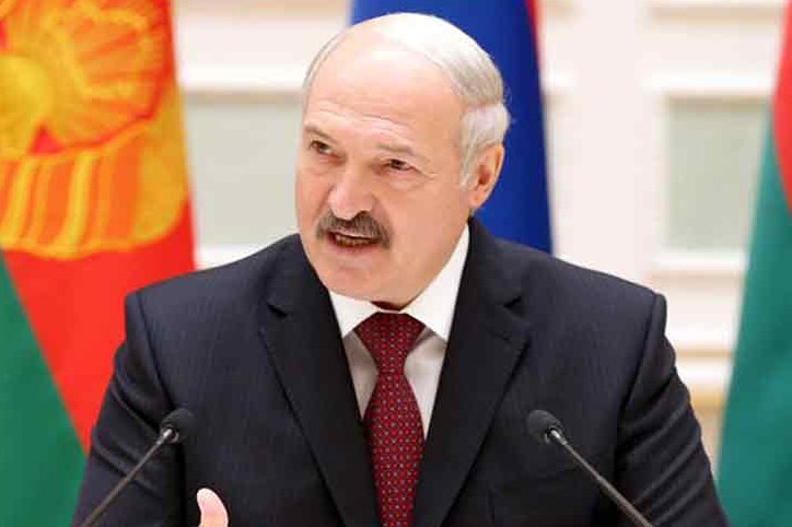 El reelecto presidente de Belarús Alexander Lukashenko