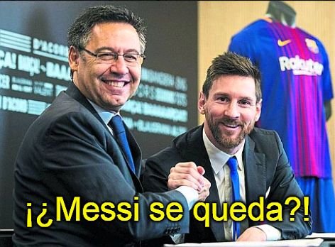 Messi estudia opción de seguir en Barcelona