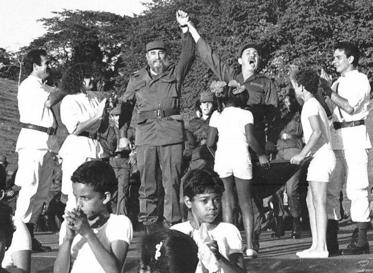 Fidel y Raúl en Cinco Palmas