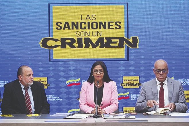 Además del repudio popular, las sanciones yanquis son denunciadas por el Gobierno bolivariano.