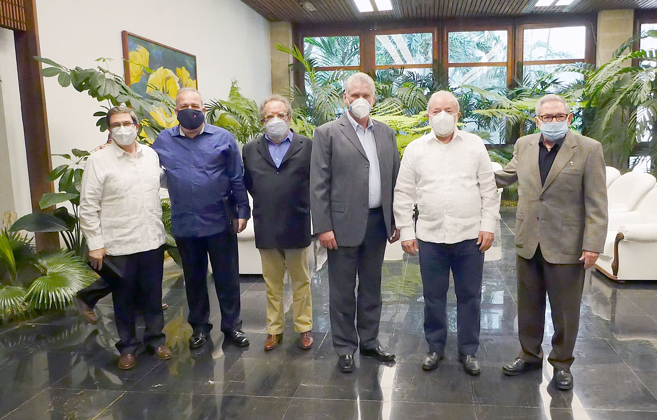 Encuentro entre Lula, Raúl Castro y Miguel Díaz Canel