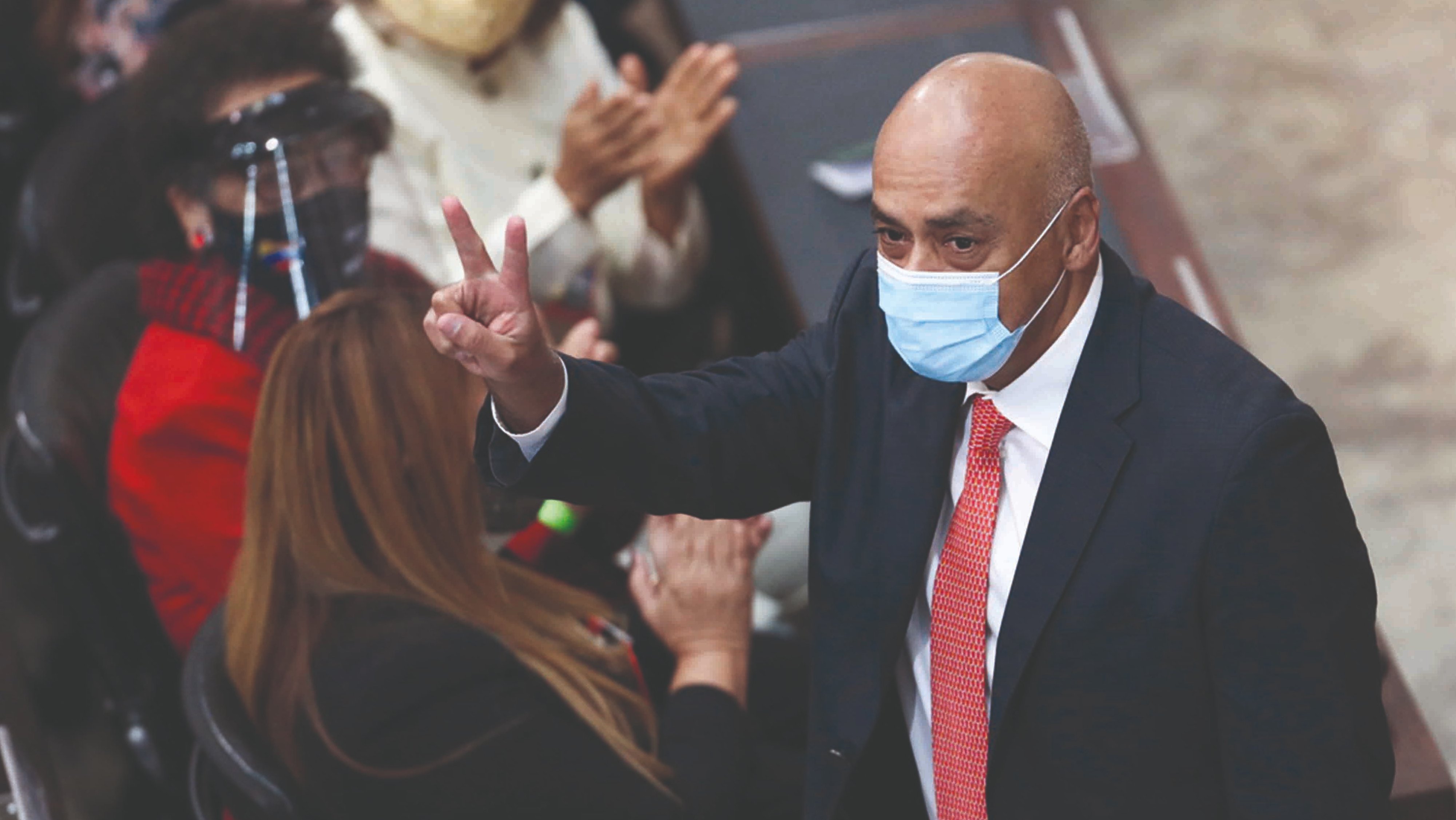 Jorge Rodríguez, en la Asamblea Nacional.