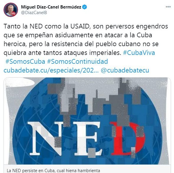 Tuit de Díaz-Canel