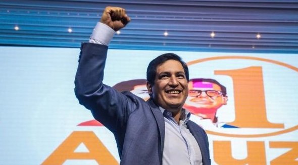 Andrés Arauz resultó el candidato más votado en las elecciones del pasado 7 de febrero