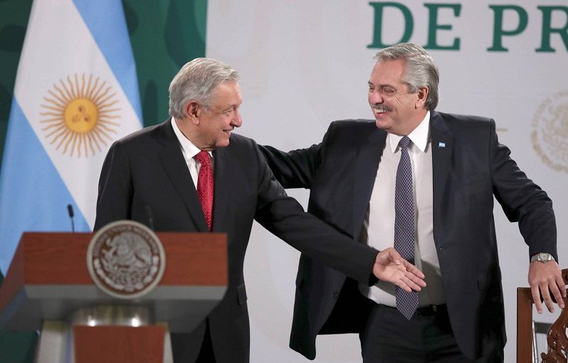 López Obrador y Alberto Fernández