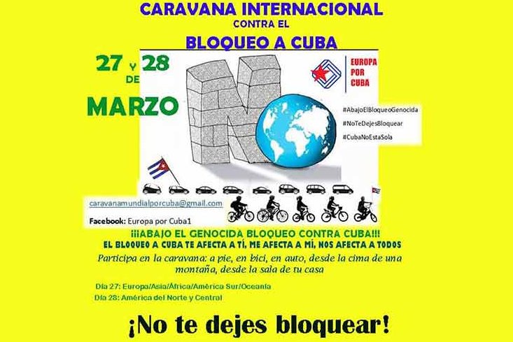 Convocan a caravana internacional contra el bloqueo