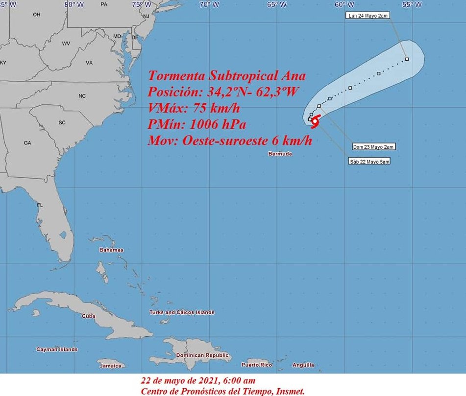 Tormenta subtropical Ana