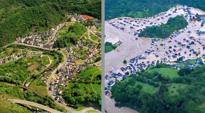 Inundaciones en Alemania: antes y después en las regiones de Ahr y Eifel