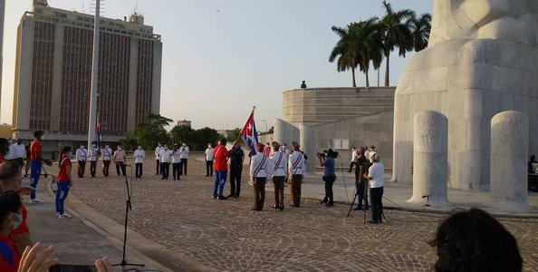 Abanderamiento de la delegación cubana a los Juegos Olímpicos Tokio 2020