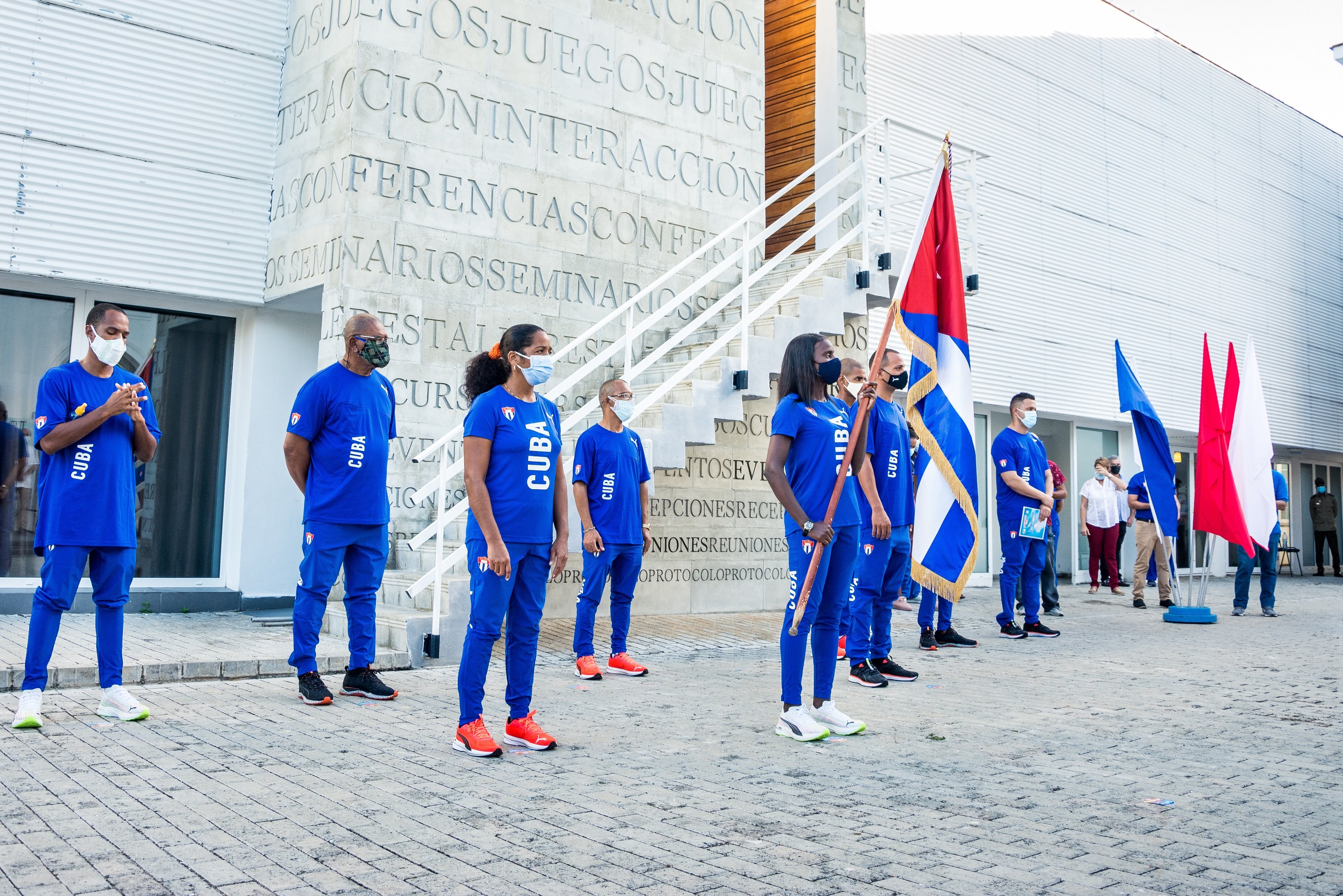 Abanderamiento de representantes cubanos al Campeonato Mundial de Atletismo para Sordos