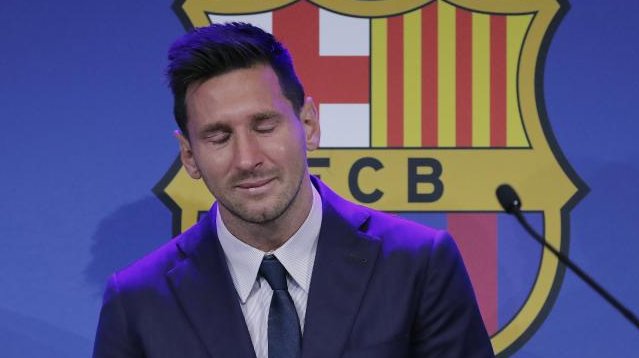 La estrella del fútbol se despidió del Barça en conferencia de prensa