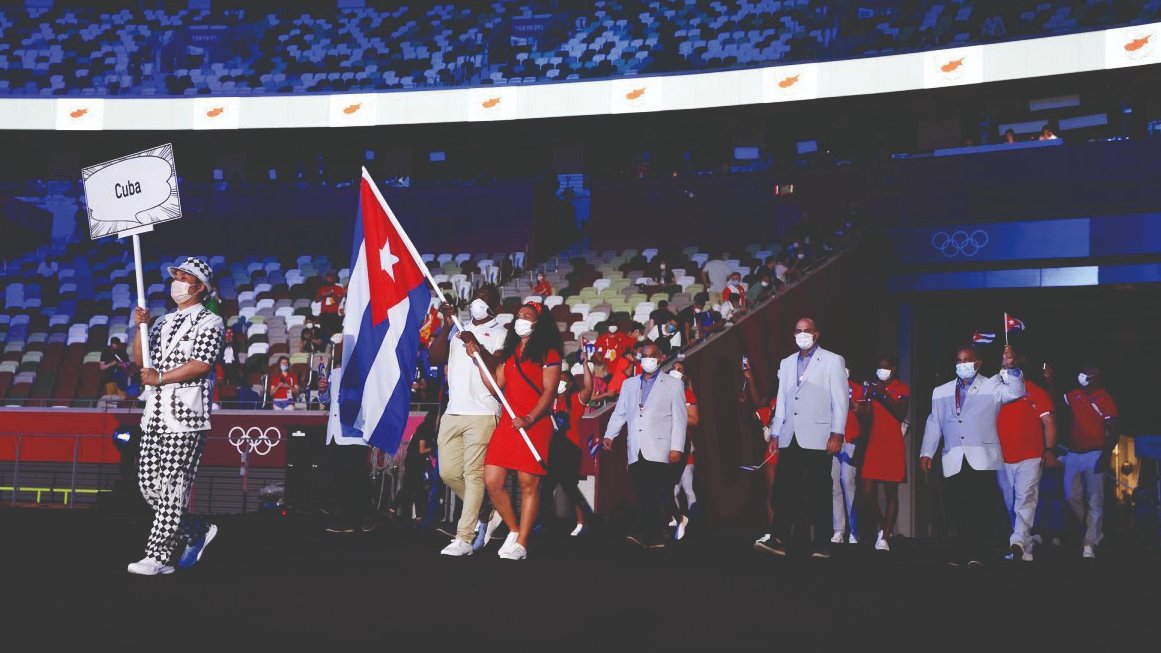 La bandera cubana ondeó siete veces en lo más alto de las competencias tokiotas, además de las otras ocho ocasiones en que se ubicó entre las tres destacadas.