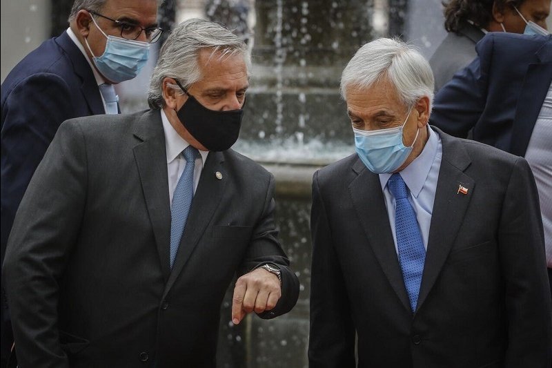 Alberto Fernández y de Sebastián Piñera