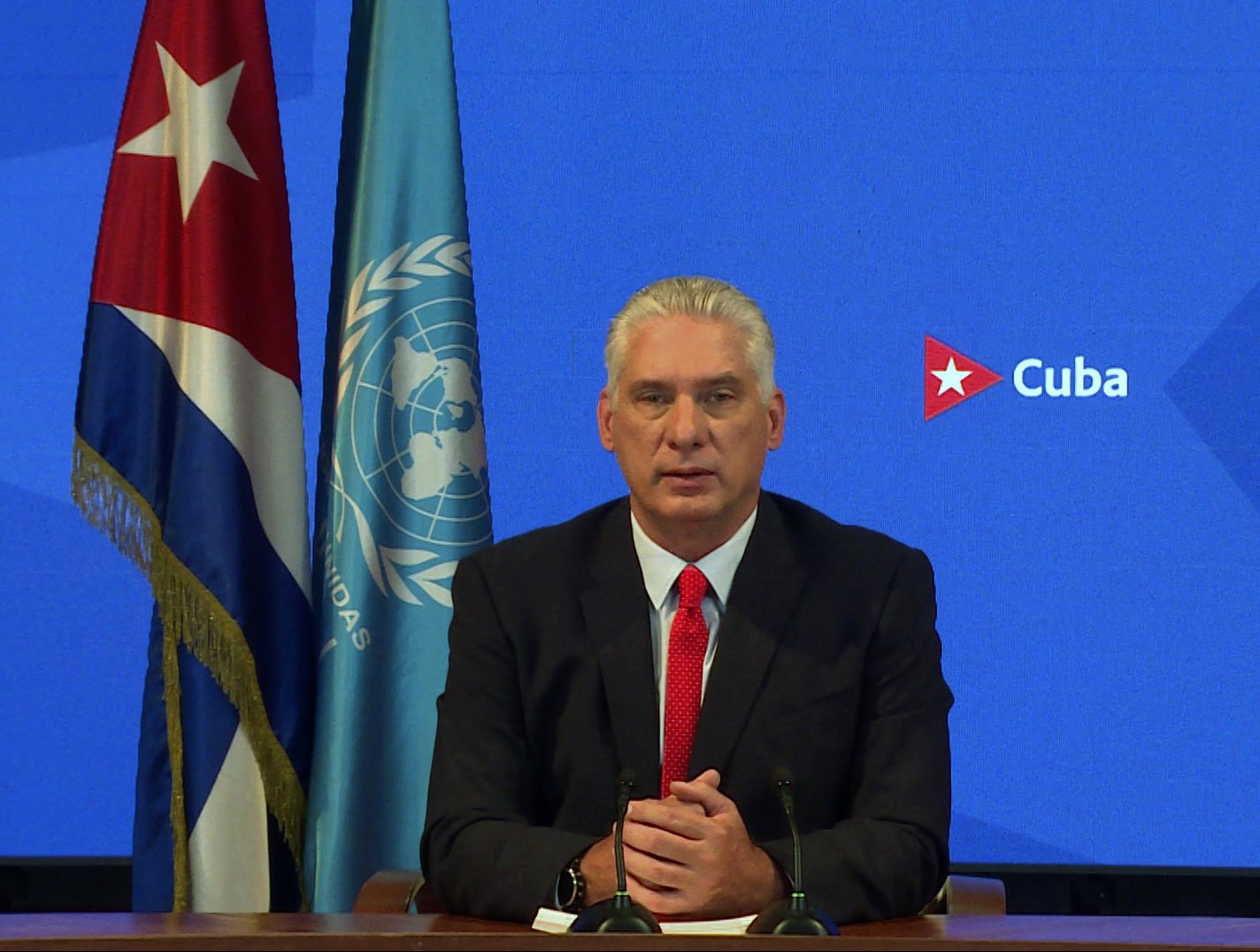 Presidente cubano interviene ante Asamblea de Naciones Unidas