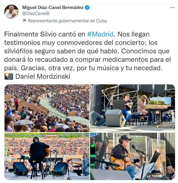 Tuit del Presidente Miguel Díaz-Canel Bermúdez