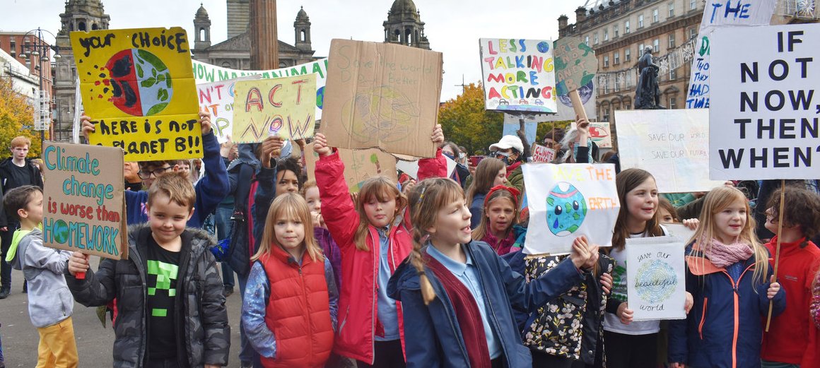 Los jóvenes toman la COP26 y Glasgow para exigir acciones contra el cambio climático