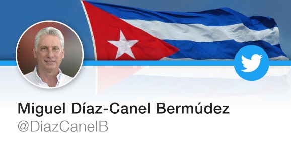 Presidente cubano en Twitter