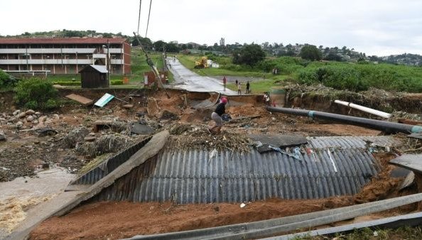 Inundaciones en Sudáfrica