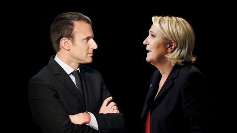 Emmanuel Macron y Marine Le Pen