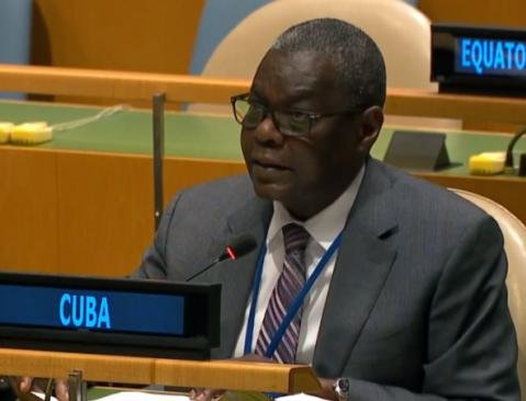 Representante Permanente de Cuba ante Naciones Unidas, embajador Pedro Luis Pedroso Cuesta