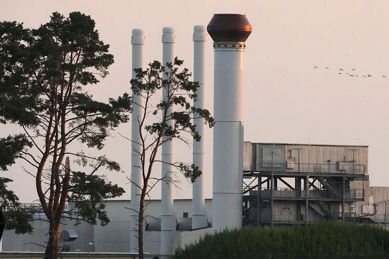 Una vista de la planta industrial del oleoducto Nord Stream 1, que volverá a hacer una parada de mantenimiento.