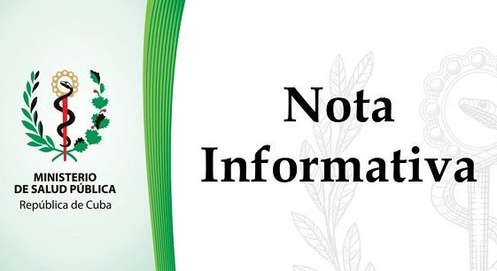 Nota informativa del Minsap