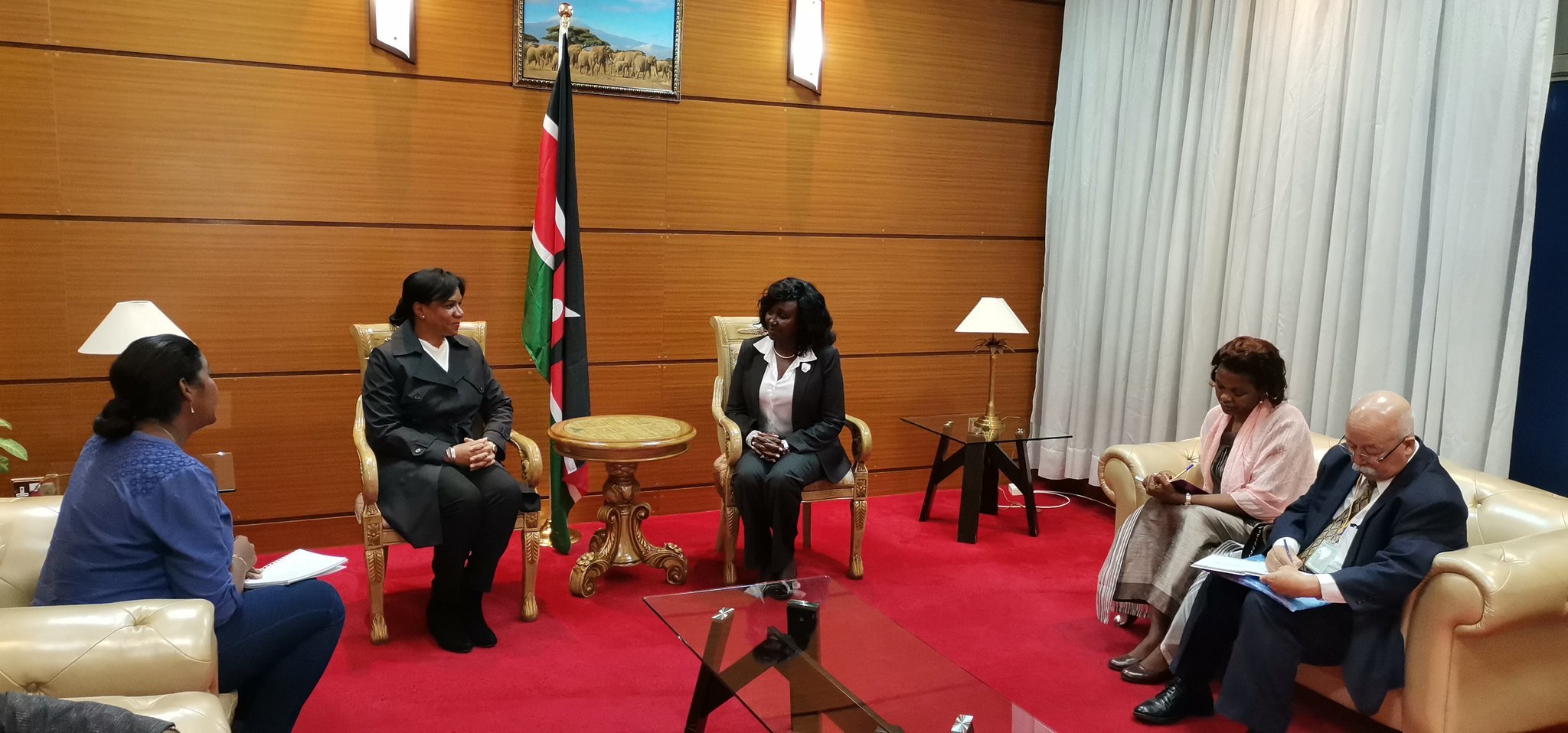 Delegación cubana para toma de posesión en Kenya